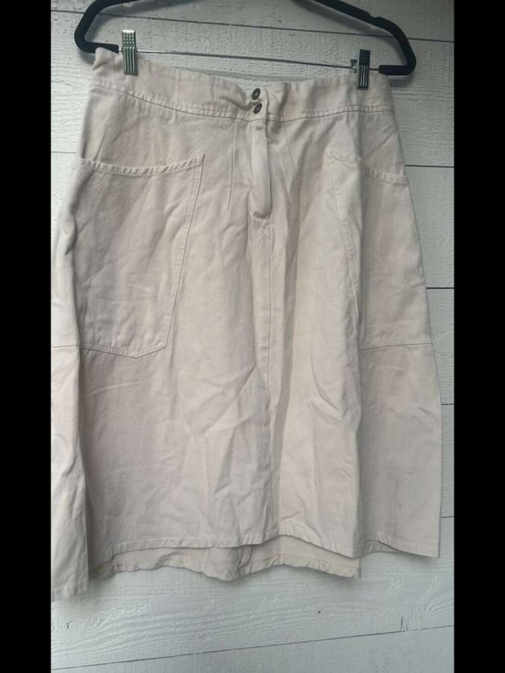 Nygardsanna Solid Gray Mini Skirt M  #219